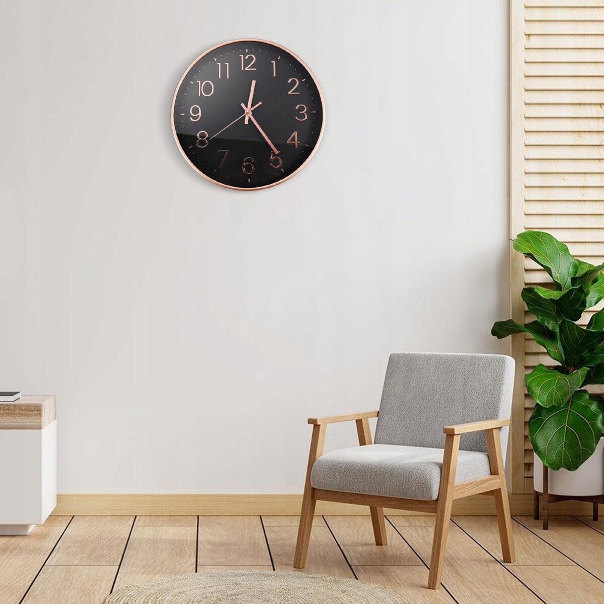 Horloge Noir et Cuivre