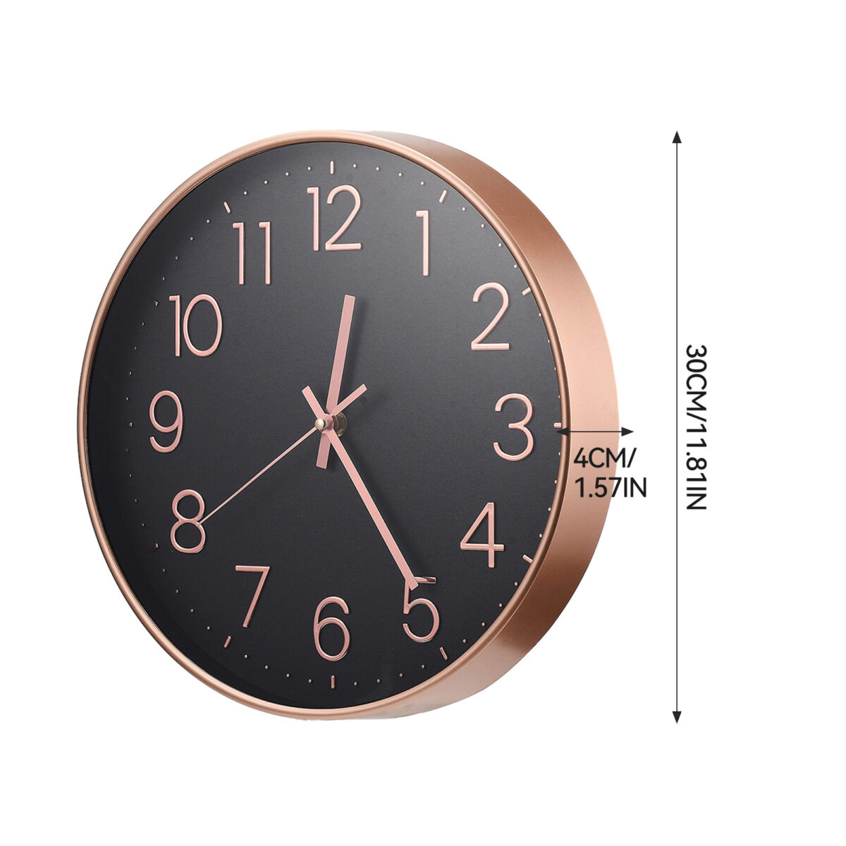Horloge Noir et Cuivre
